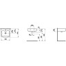 Подвесная мини-раковина LAUFEN FLORAKIDS 45x41 зеленая 8.1503.1.072.104.1