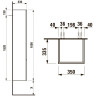 Шкаф-пенал LAUFEN PRO L белый глянцевый, петли справа 4.8312.2.095.485.R